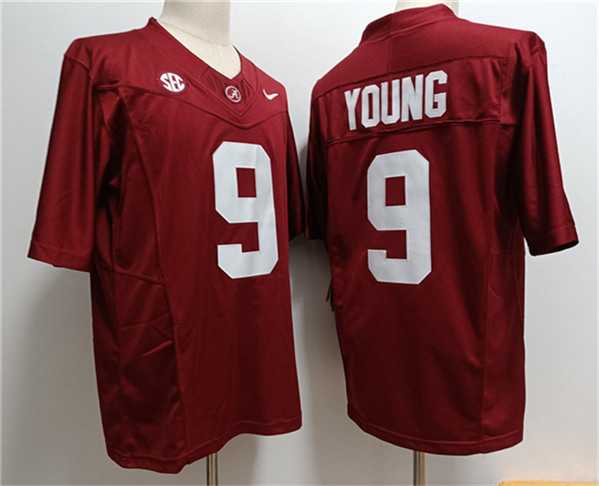 Mens Alabama Crimson Tide #9 Bryce Young Red 2023 F.U.S.E. Stitched Football Jersey->->NCAA Jersey